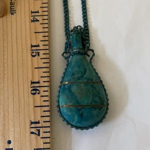 Vintage Bottle Necklace Made Of Cooper Painted